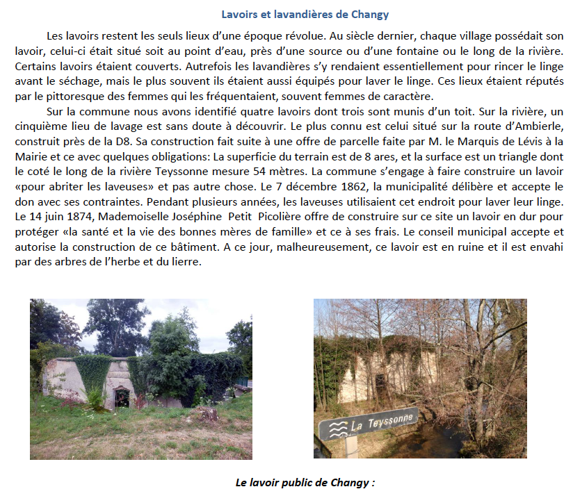 Lavoirs et lavandières de Changy 1/3